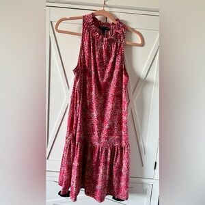 Banana Republic petite pink floral dress, size M